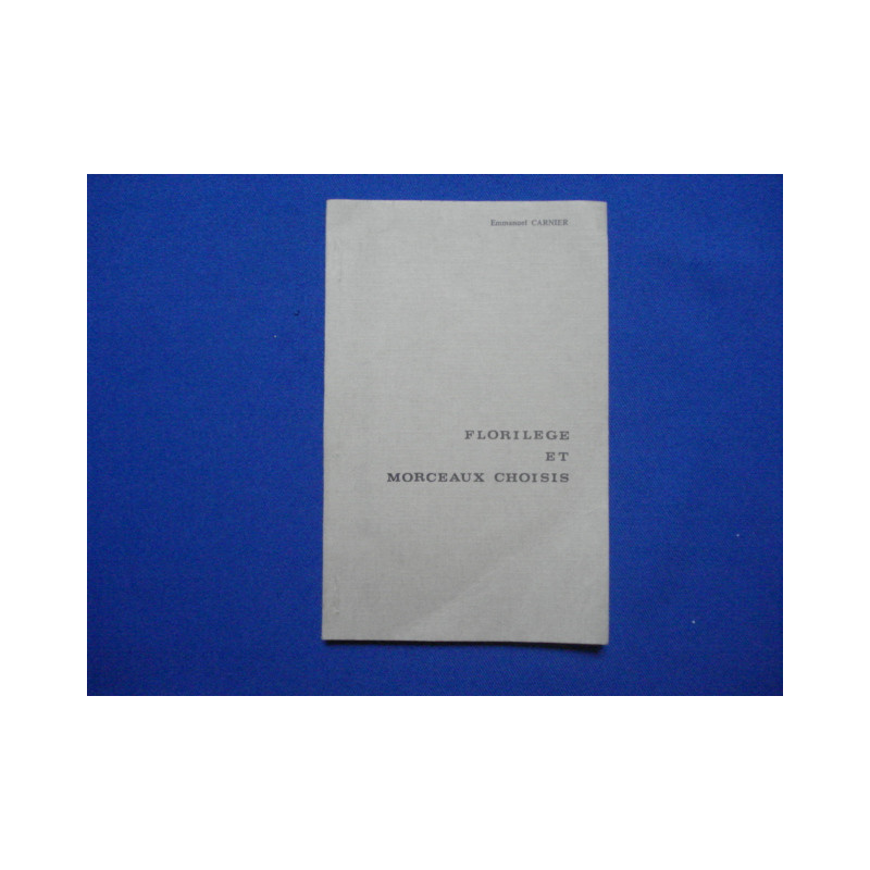 Florilege et morceaux Choisis (envoi)