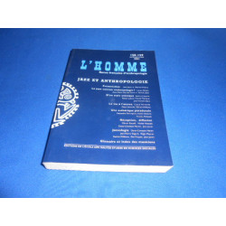 L'Homme. Revue Française d'Anthropologie. Avril / Septembre 2001....