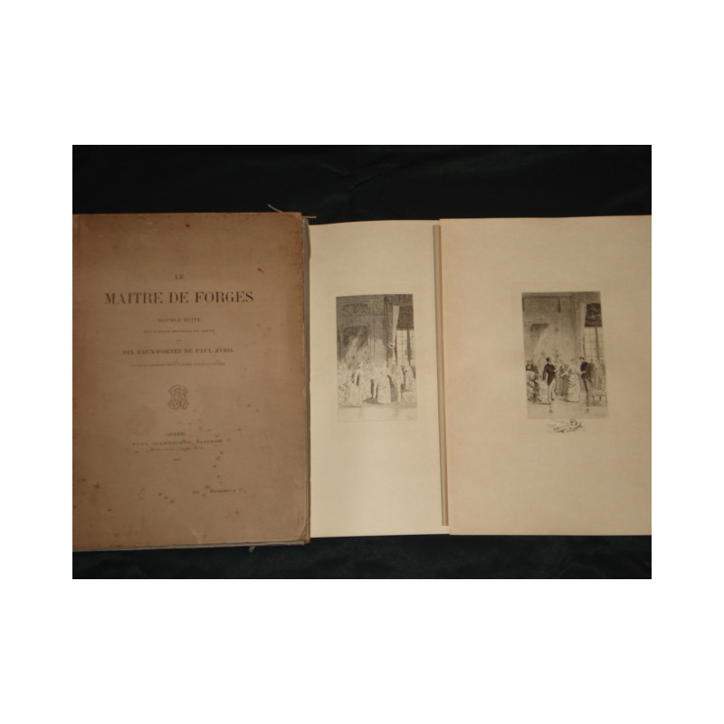 LE MAITRE DES FORGES DOUBLE SUITE SUR PAPIER IMPERIAL. DIX EAUX...
