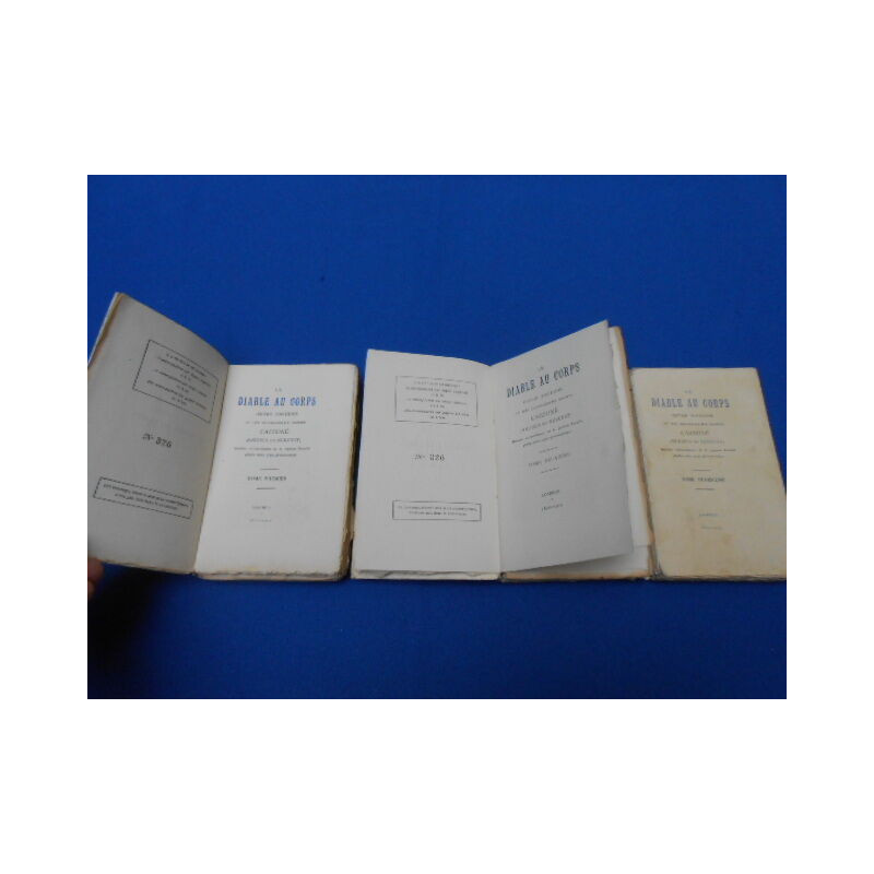 Le Diable au Corps. Oeuvre posthume du très recommandable docteur...