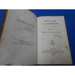Quinze Jours à Londres à la fin de 1815