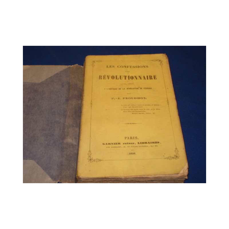 Les confessions d'un révolutionnaire pour servir à l'histoire de...