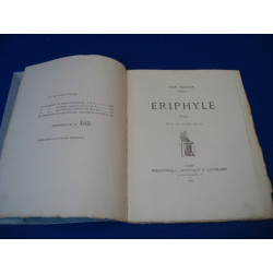 Eriphyle. Poème. Suivi de Quatre Sylves