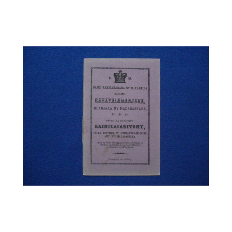 BAIKO FAMPIANARANA NY MIARAMILA NASAIND RANAVALOMANJAKA MPANJAKA...