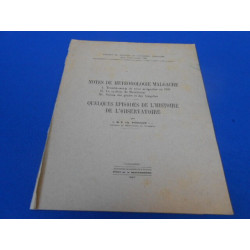 Notes de Météorologie Malgache. Tremblements de Terre Malgaches en...