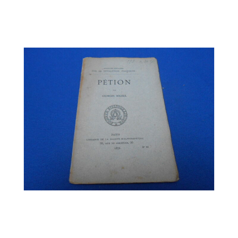Pétion - Brochures Populaires sur la Révolution Française No 10