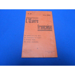 L'Oeuvre française. N°26 7 Juin 1917