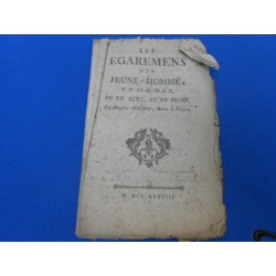 Les égarements d'un jeune homme comédie en un acte et en prose