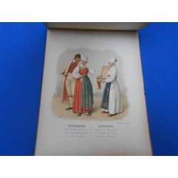 Afbildningar af nordiska drägter sådana de burits ou bäras uti...